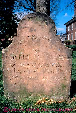 Stock Photo #13333: keywords - alexandria american antique christ church engrave engraved engraving grave gravestone graveyard graveyards headstone historic history old slab stone vert virginia