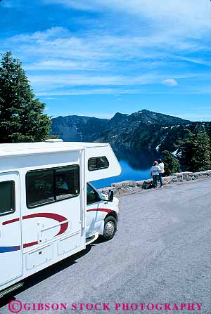 Stock Photo #13358: keywords - caldera calderas camper crater craters formation geologic geological geology lake lakes motorhome motorhomes national oregon park parks people public rv rvs travel traveler travelers vacation vacations vehicle vert volcanic volcano volcanoes water with