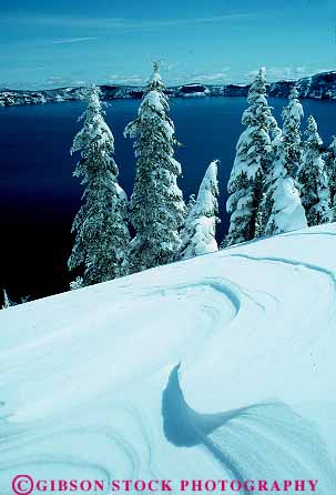 Stock Photo #13359: keywords -  caldera calderas clean cold crater craters formation fresh geologic geological geology isolated lake lakes landscape national natural nature oregon park parks pristine public quiet remote scenery scenic season snow vert volcanic volcano volcanoes water white wild wilderness winter