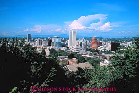 Stock Photo #7606: keywords -  america american architecture building buildings business center cities city cityscape cityscapes downtown horz landscape modern new office oregon portland scenic skyline skylines urban usa