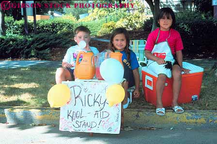 Stock Photo #11257: keywords -  adolescent boy business child childhood children commerce cute drink drinks ethnic gender girl hispanic horz kid kids mexican minority mixed operating oregon portland refresh refreshing refreshment refreshments sell seller selling sells sidewalk small stand street table vendor vendors youth