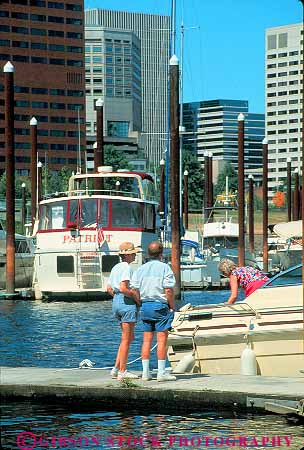 Stock Photo #11270: keywords -  boat boating boats dock docks marina marinas oregon people place portland river vert willamette yacht yachts