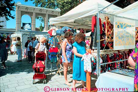 Stock Photo #11281: keywords -  activities activity booth booths craft crafts fair fairs fun gather gathering horz market merchandise oregon people portland retail saturday shop shopper shoppers shopping social street vendor vendors women