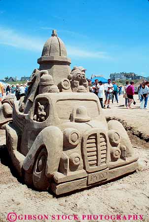 Stock Photo #13402: keywords - auto beach beaches cannon car castle castles coast coastal contest contests design landscape landscapes northwest ocean oregon resort sand sandcastle sandcastles scenery scenic scenics sculpture sculptures sea shore shoreline shorelines style summer vert