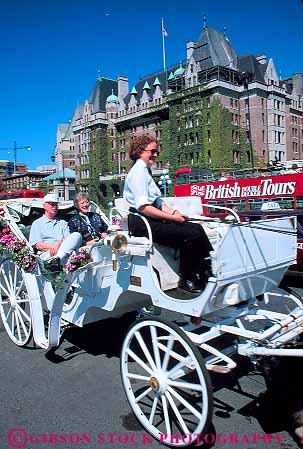 Stock Photo #13424: keywords - aged aging attraction british canada carriage carriages columbia couple destination elderly horse horses man mature northwest old people senior summer tour tourist tourists tours travel travelers vert victoria woman