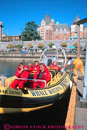 Stock Photo #13448: keywords -  adventure attraction boat boating boats british canada columbia destination dock group groups inflatable northwest ocean outdoor outside people recreation red sea suit suits summer tour tourist tours travel trip trips vert victoria watch watching whale