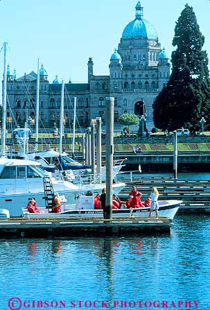 Stock Photo #13449: keywords -  adventure attraction boat boating boats british building canada columbia destination dock group groups marina marinas near northwest ocean outdoor outside parliament people recreation sea summer tour tourist tours travel trip trips vert victoria watch watching whale