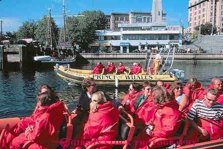 Stock Photo #13450: keywords -  adventure attraction boating boats british canada columbia departing destination dock group groups horz inflatable northwest ocean outdoor outside people recreation red sea suit suits summer tour tourist tours travel trip trips victoria watch watching whale