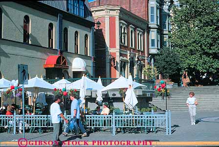Stock Photo #13454: keywords - attraction british cafe cafes canada columbia destination downtown garlic horz northwest outdoor outside people recreation restaurant restaurants rose sidewalk summer tourist travel victoria