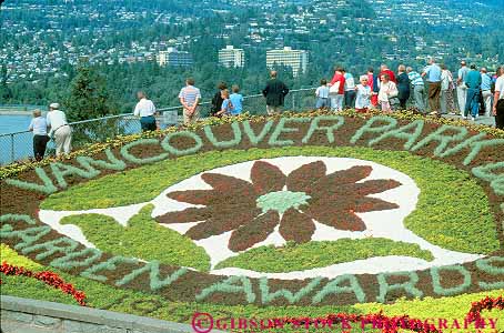 Stock Photo #12064: keywords - british canada columbia design floral flower flowering flowers garden gardens horz pattern people plant plants recreation style vancouver word words