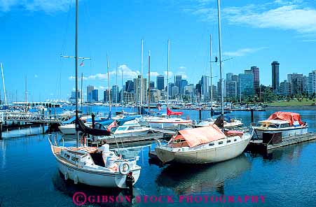 Stock Photo #12377: keywords - boat boats british cities city columbia harbor harbors horz marina marinas park stanley summer vancouver water
