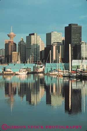 Stock Photo #7613: keywords -  architecture boat british building buildings business canada canadian center cities city cityscape cityscapes columbia downtown harbor harbors marina modern new office ship skyline skylines urban vancouver vert water