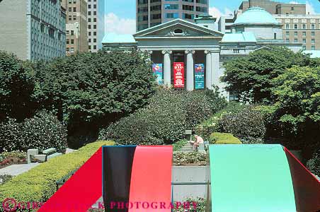 Stock Photo #12382: keywords -  art behind british center cities city columbia downtown horz museum museums park robson sculpture square urban vancouver
