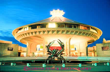 Stock Photo #12383: keywords -  architecture bright british columbia dark different dusk evening horz lighting lights modern museum new round vancouver
