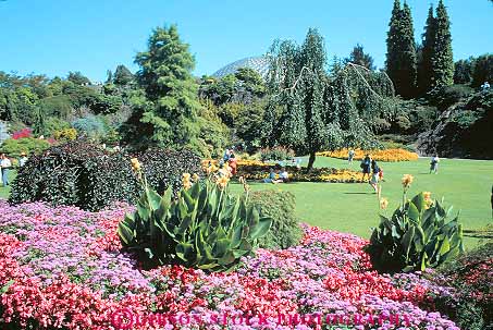 Stock Photo #12069: keywords -  botanical british canada columbia elizabeth flower flowering flowers garden gardens horz in landscape landscapes park parks people queen recreation scenery scenic season spring vancouver