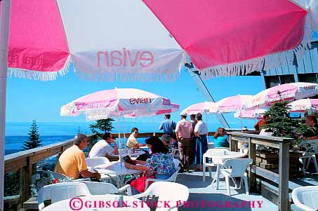 Stock Photo #12391: keywords - british cafe cafes columbia dine dining grouse horz mountain outdoor outside pation relax relaxation relaxing summer umbrella umbrellas vancouver
