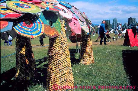 Stock Photo #12406: keywords - art artistic british childrens color colorful columbia create creative creature fair fairs festival festivals horz made make material materials of plastic recreation recycle recycled recycles recycling reuse reused vancouver