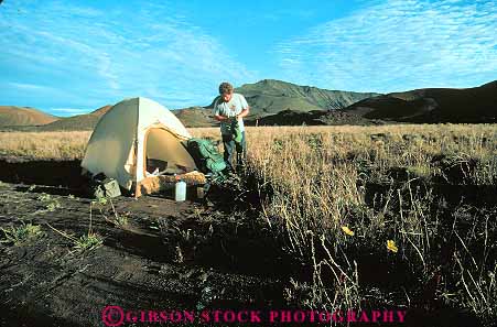Stock Photo #13506: keywords -  alone arid backpack backpacker backpacking barren camp camper campers camping crater craters desert desolate desolation dry geologic geological geology haleakala hawaii hawaiian horz in island landscape landscapes man maui men national park parks privacy private public released rock rocky scenery scenic solitary solitude tent tents volcanic volcano xeric