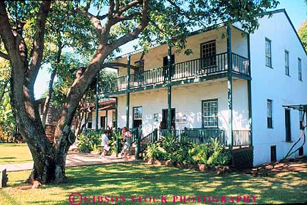 Stock Photo #13524: keywords -  architecture balcony baldwin building design destination hawaii hawaiian heritage historic history home horz house islands lahaina maui old site sites style tradition traditional travel tropical vacation