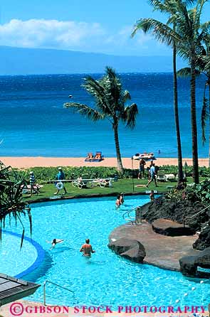 Stock Photo #13543: keywords -  bend bending bends bent calm clear coast coastal coasts contour contoured contours curve curved curves curving destination expensive hawaii hawaiian hotel hotels islands leisure line linear luxurious luxury maui people pool pools posh resort resorts round rounded sheraton shore shoreline swim swimming travel tropical upscale vacation vacations vert