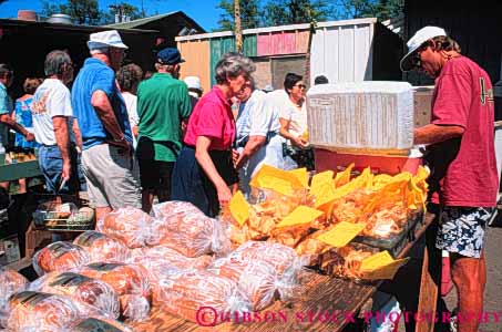 Stock Photo #8682: keywords -  bread business commerce destination farmers hawaii horz island islands kihei market maui outdoor outside produce resort resorts retail sell selling stand travel tropical usa vacation