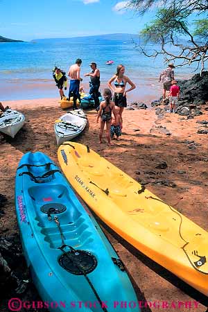 Stock Photo #13551: keywords -  activities activity beach beaches boat boats fun hawaii hawaiian kayak kayaker kayakers kayaking kayaks leisure material maui ocean outdoor outside people person plastic play playing plays recreation sea sport sports sunny sunshine synthetic tropical vacation vert warm water