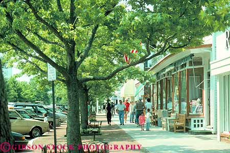 Stock Photo #13569: keywords - business center city destination district downtown hampton hamptons horz island long main new pedestrian pedestrians people road roads sidewalk sidewalks small southampton street summer town towns travel tree trees york