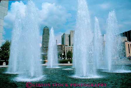 Stock Photo #12189: keywords -  buffalo downtown fountain fountains horz new splash splashes splashing spray spraying sprays squirt urban water york