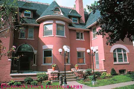 Stock Photo #12191: keywords -  allentown architecture brick bricks buffalo building buildings curve curved cylinder cylindrical design district historic home homes horz house houses in new old round rounded style tradition traditional vintage york