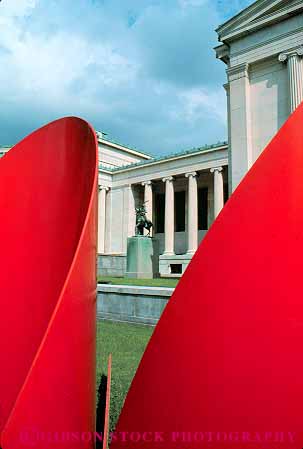 Stock Photo #12193: keywords -  architecture art buffalo column galleries gallery greek knox museum museums new pillar public red sculpture vert york