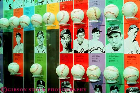 Stock Photo #13585: keywords - accomplish accomplished accomplishment achieve achievement achiever achievers achieving ball balls baseball celebrities celebrity colorful commemorate commemorates commemorating cooperstown copperstown display displaying displays distinguish distinguished fame famous hall halls historic horz new of outstanding personalities personality recognize recognized sport sports york