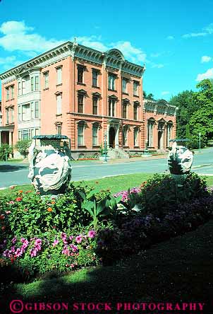 Stock Photo #13591: keywords -  brick building buildings casino destination historic new old older saratoga site sites springs travel vacation vert york