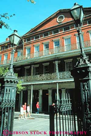 Stock Photo #8525: keywords -  destination french in louisiana new orleans people quarter recreation tourist tourists travel traveler travelers usa vacation vert walk walkers walking