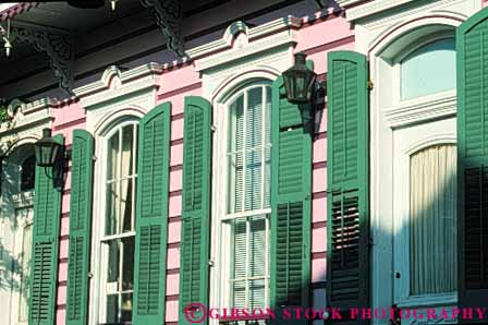 Stock Photo #8554: keywords - architecture building buildings design destination detail french horz identical louisiana new orleans pattern patterns quarter recreation repeat repeats repeting repetition same sameness style travel usa vacation window windows