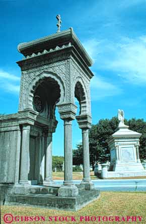 Stock Photo #8576: keywords -  above cemeteries cemetery destination grave graves gravesite gravesites ground louisiana metairie monument monuments new orleans recreation travel usa vacation vert