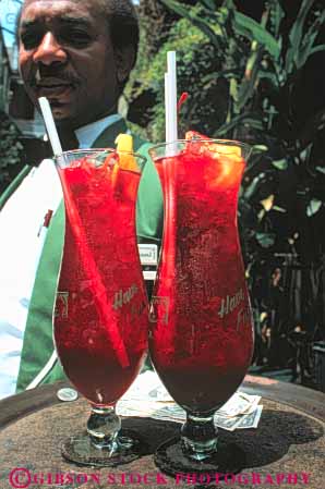 Stock Photo #8577: keywords -  alcohol alcoholic beverage beverages destination drink drinks hurricane louisiana new obriens orleans pat recreation red restaurant special tall travel usa vacation vert waiter waiters