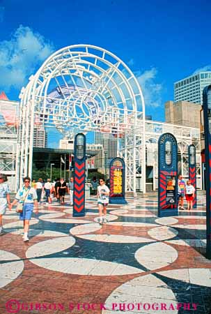 Stock Photo #8582: keywords -  arch arches architecture design destination downtown frame frames louisiana metal modern new orleans park parks people plaza plazas public recreation relax relaxing spanish travel urban usa vacation vert