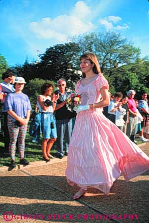 Stock Photo #8594: keywords -  annual antebellum beautiful beauty co contests costume costumed destination display dress dresses events fiesta formal girls louisiana new orleans parade parades present pretty promenade promenades recreation spring tradition traditional travel usa vacation vert wntest woman women young