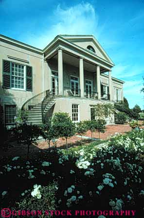 Stock Photo #8601: keywords -  architecture big building buildings class expensive historic home homes house houses huge ion large longue louisiana luxury mans mansions new orleans plantation plantations scale up upper vert vue