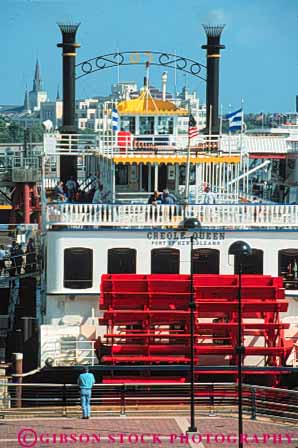 Stock Photo #8609: keywords -  attraction boat boating boats destination excursion leisure loading louisiana mississippi new orleans paddlewheel passengers recreation river riverboat ship ships tour tourist tradition traditional travel trip usa vacation vert water