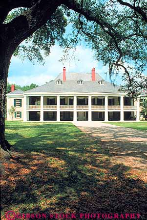 Stock Photo #13624: keywords -  antebellum architecture building buildings classic creole design destrehan great greek historic history home homes house houses louisiana plantation plantations river road style traditional vert