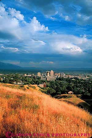 Stock Photo #12658: keywords - buildings business center cities city cityscape cityscapes district downtown lake salt skyline skylines urban utah vert