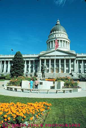 Stock Photo #9651: keywords - architecture building buildings capitol capitols city government greek house houses lake legislature politics salt state utah vert