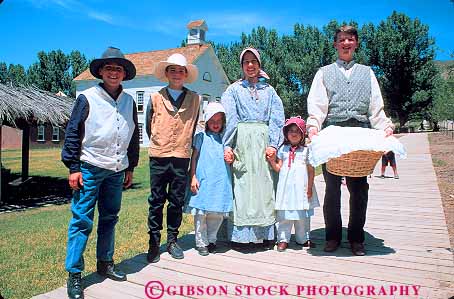Stock Photo #12669: keywords -  acting actor actors building buildings child children church city costume costumed desert dressed era family heritage historic history horz lake living mormon mother museum museums old park portray portraying portrays reconstruct reconstructed reconstruction reenact reenacting reenactment salt site utah village