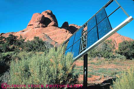 Stock Photo #13635: keywords -  alternative arches comfort electric electrical electricity horz landscape landscapes modern national new panel park parks photovoltaic power powers public redrock remote sandstone scenery scenic slickrock solar station technology utah