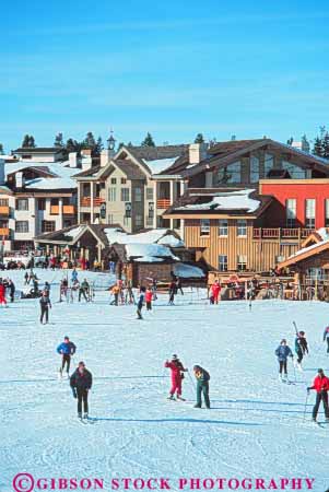 Stock Photo #9708: keywords -  area base deer downhill lake lodge lodges people recreation resort resorts season silver ski skier skiers skiing snow sport sports utah valley vert winter