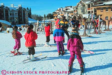 Stock Photo #9713: keywords -  area child children childrens class classes deer downhill educate education group groups horz kid kids lake learn learning lesson lessons lodge people practice recreation resort resorts season silver ski skier skiers skiing snow sport sports utah valley winter