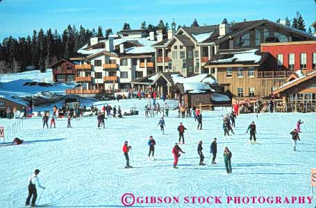 Stock Photo #9715: keywords -  area base deer downhill horz lodge park people recreation resort resorts season ski skier skiers skiing snow sport sports utah valley winter