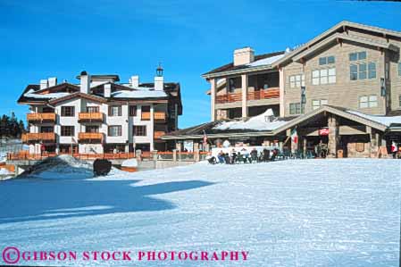 Stock Photo #9717: keywords - area base buildings deer downhill horz lake lodge people recreation resort resorts season silver ski skier skiers skiing snow sport sports utah valley winter