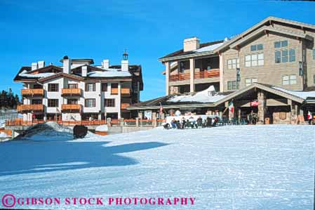 Stock Photo #9717: keywords -  area base buildings deer downhill horz lake lodge people recreation resort resorts season silver ski skier skiers skiing snow sport sports utah valley winter